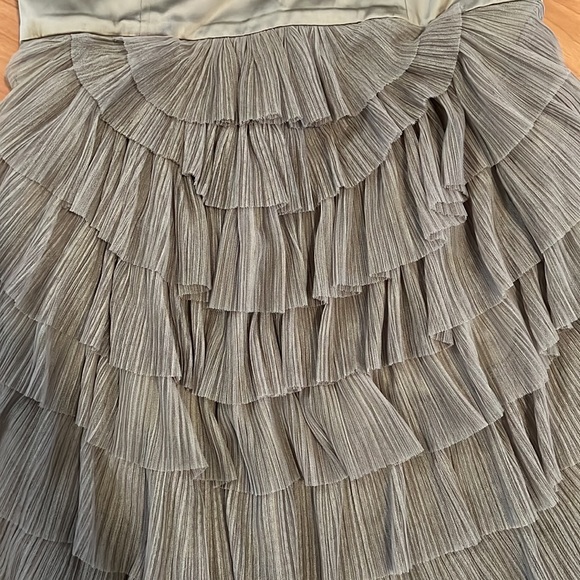 BCBGMaxAzria Strapless Dress Hazelnut Sz 12 - Picture 4 of 15